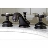 Kingston Brass KS1165BEX 8" Widespread Bathroom Faucet, Oil Rubbed Bronze KS1165BEX